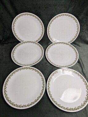 Corelle Spring Blossom Crazy Daisy Dinner Plates 10.25" Set Of 6 Vintage